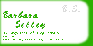 barbara selley business card